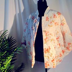 OSCAR DE LA RENTA SIZE M QUILTED JACKET